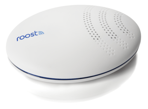 Roost Smart Water and Freeze Detector product shot on white